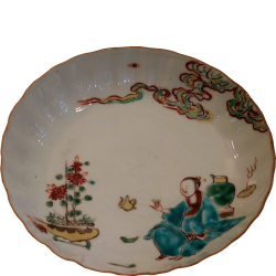A Ko Akae saucer-dish, 1620-1645, China